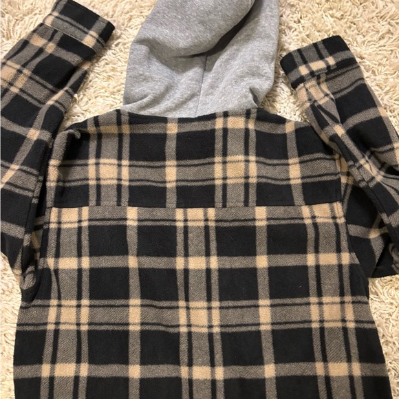 Active USA Plaid Long Sleeve Hoodie Size S - Picture 11 of 15